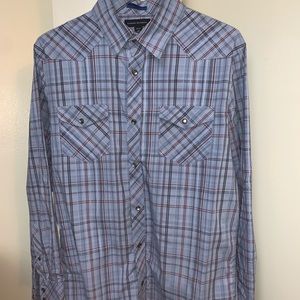 Banana Republic long-sleeve western shirt.